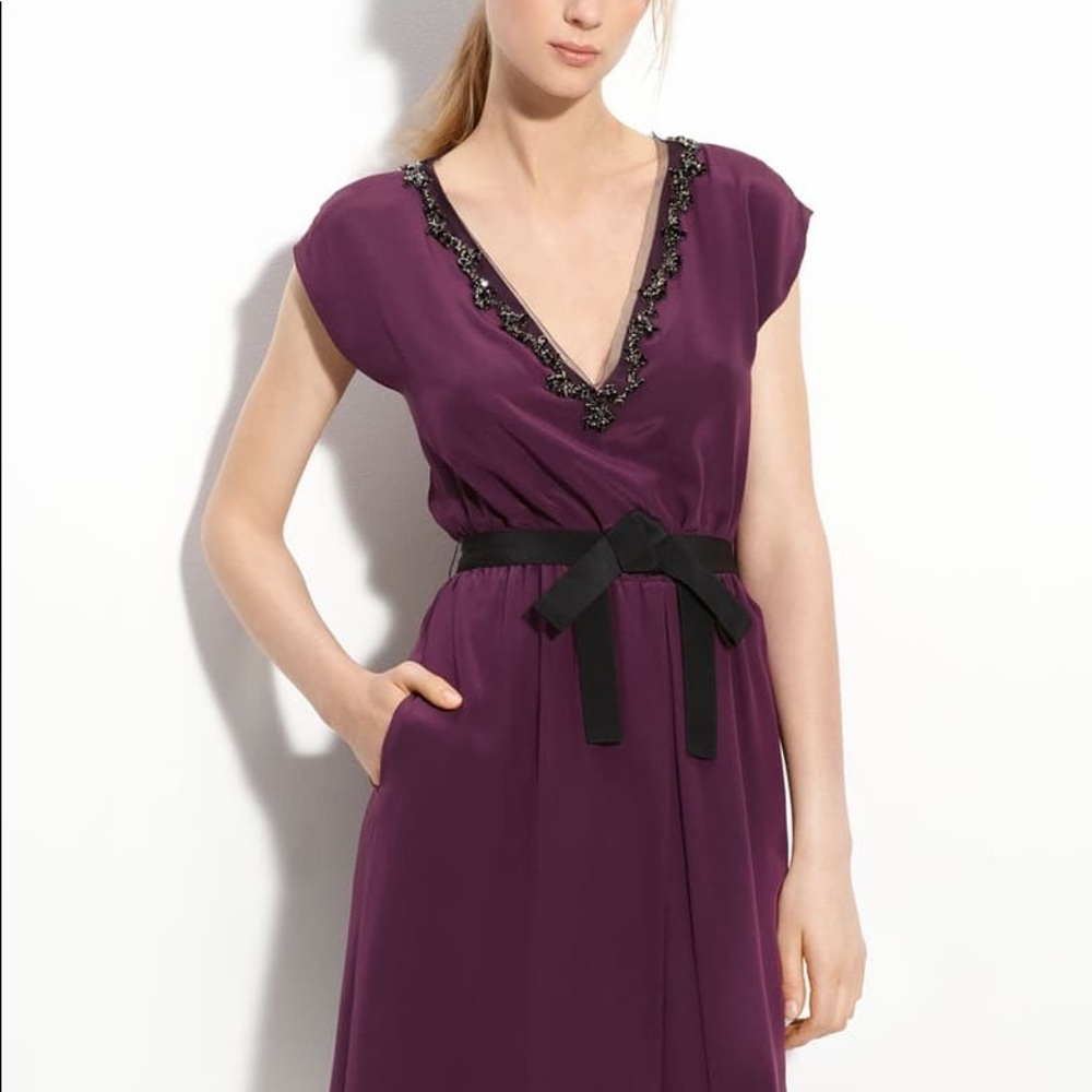 Robert Rodriguez silk midi dress
